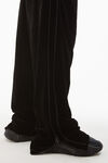 alexander wang pantaloni truck in velour con effetto raggrinzito black