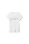 Alexander Wang vintage white distressed logo tee