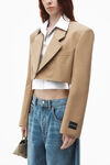 Alexander Wang chino blazer corto con davantino integrato