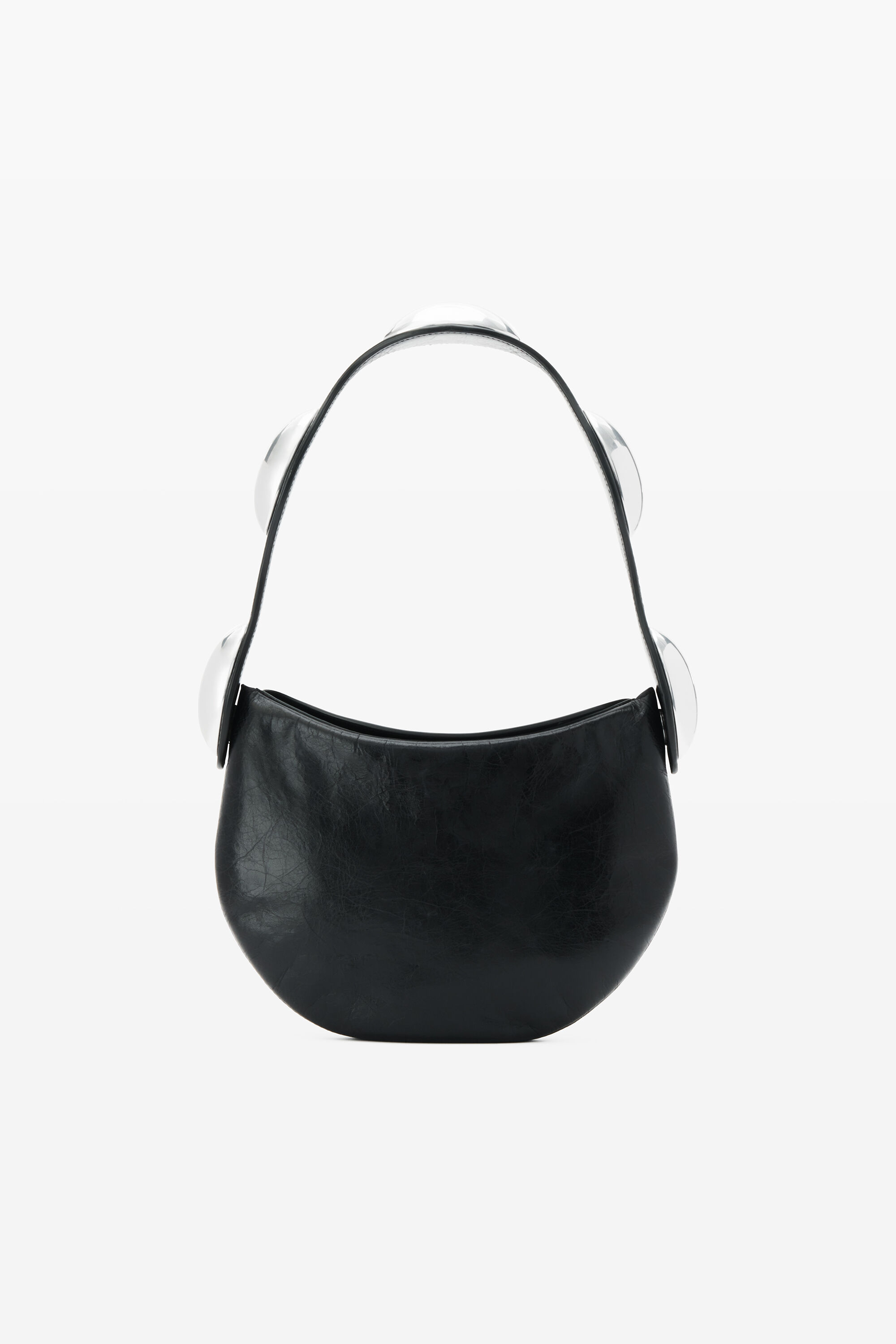 alexanderwang dome multi carry bag in crackle patent leather BLACK