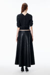 Alexander Wang charcoal cardigan mit durchgehender knopfleiste aus wolle