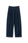 Alexander Wang navy/grey pinstripe tropical wool stretch pant