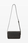 Alexander Wang black punch flap crossbody leather small