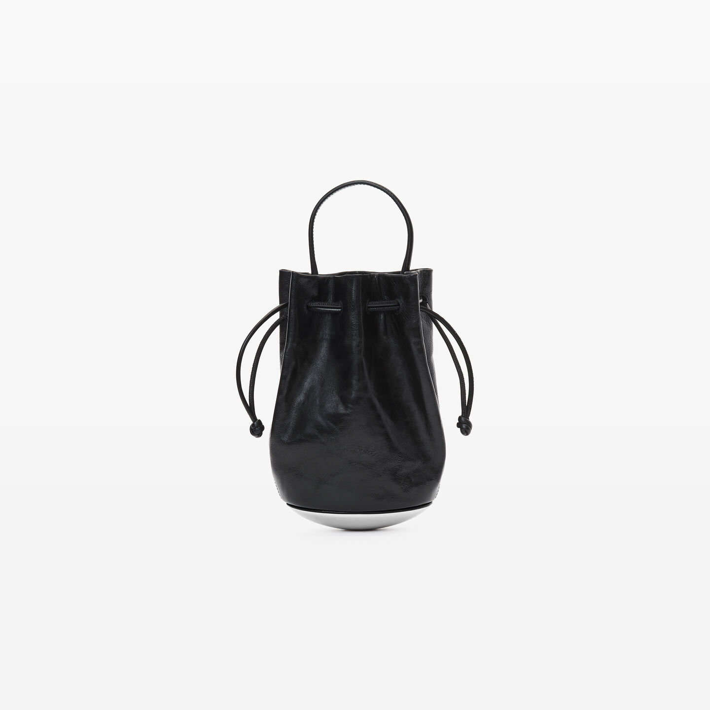 Shop Alexander Wang Dome Mini Bucket Bag In Black