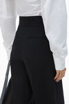 Alexander Wang black high waisted trouser with logo waistband