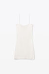 Alexander Wang soft white white crystal hotfix cami dress