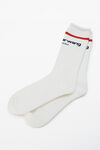 Alexander Wang white logo sock in cotton terry