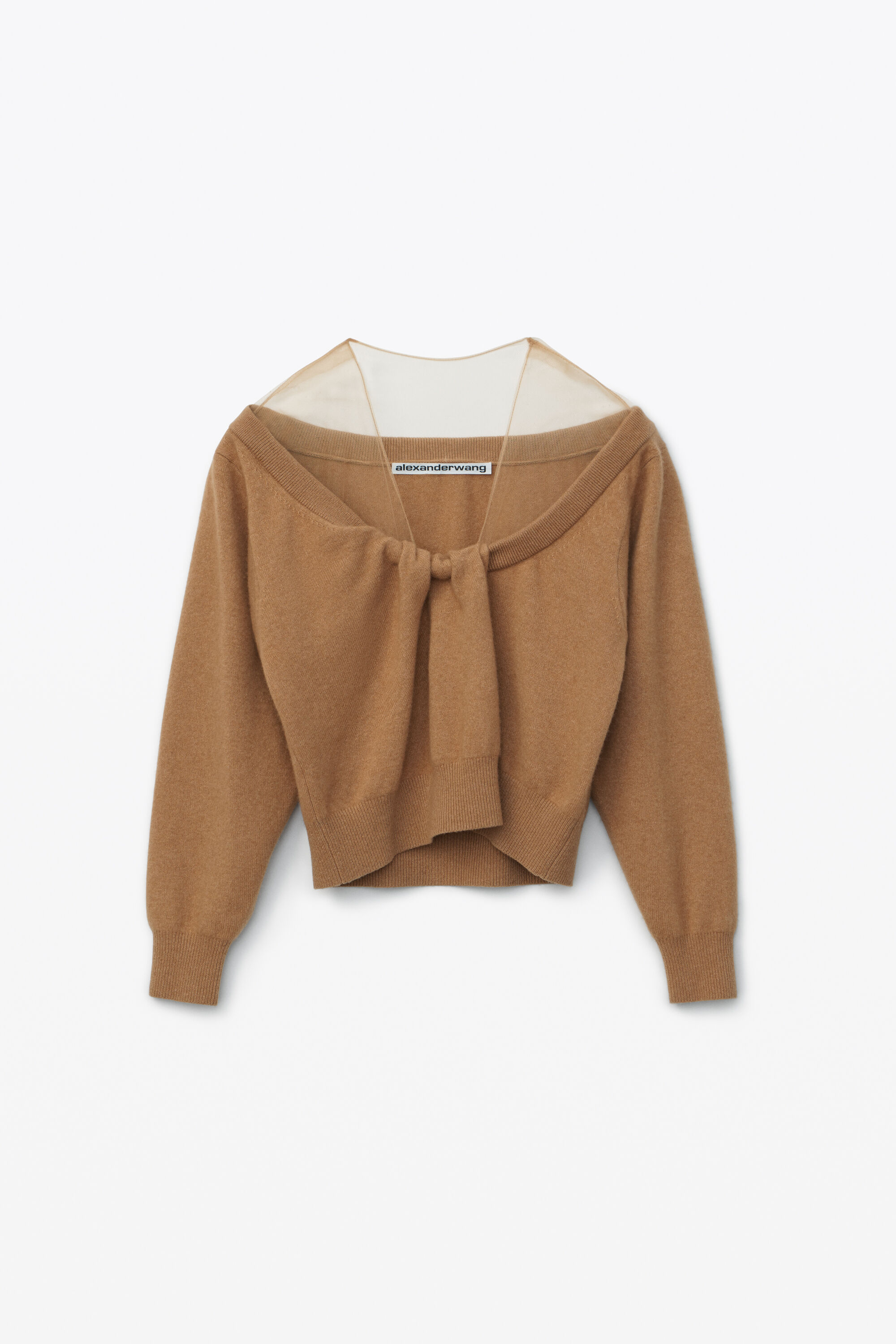 alexander wang draped neck pullover 