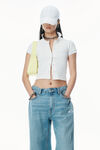 Alexander Wang white polo 开衫
