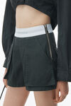 Alexander Wang off black ハイウエスト カーゴ レイヴショーツ