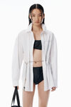 Alexander Wang white white button up shirt with hardware