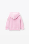 alexander wang 丝绒发泡彩胶徽标连帽衫 washed candy pink