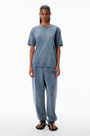 Alexander Wang washed blue ink blue cotton-jersey logo tee