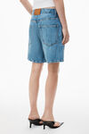 Alexander Wang vintage light indigo クリースエフェクト オーバーサイズ ミッドライズ デニムショーツ