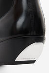 alexander wang 时尚光滑皮革踝靴 black