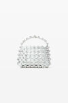 Alexander Wang optic white rex small nappa leather bag in white