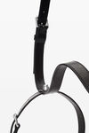 Alexander Wang black 凹槽铆钉毛毯束带