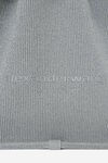 alexander wang ryan large bag in reflective rib knit silver
