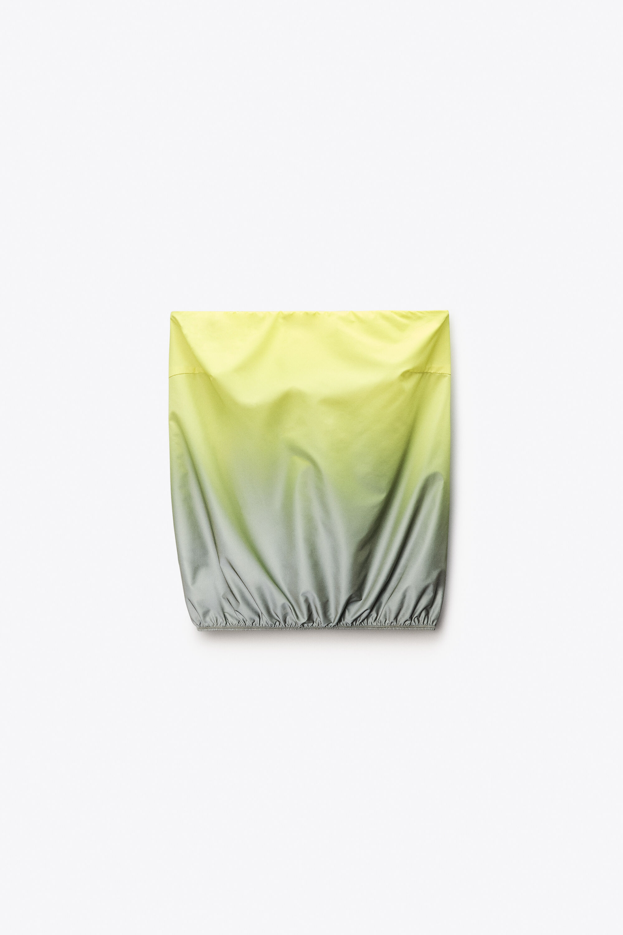 Reflective Strapless Bubble Top in SILVER/YELLOW | alexanderwang®
