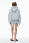 Alexander Wang light heather grey ストラクチャードテリー パフロゴ フーディー
