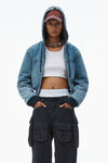 Alexander Wang asphalt pre-styled cargo pants with brief waistband