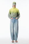 Alexander Wang vintage bleach blue 云柔漂白蓝中腰牛仔裤