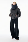 Alexander Wang faded black 黑色磨毛牛仔运动裤