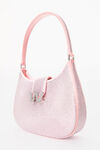 alexander wang w legacy small hobo in crystal satin prism pink