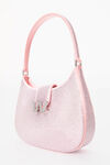 alexander wang w legacy 水晶缎面小号流浪包 prism pink
