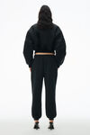 alexander wang sweatpant in dense fleece black