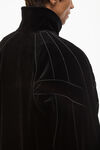 alexander wang 拷花丝绒运动裤 black