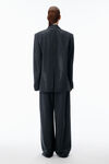 Alexander Wang grey boxy blazer in wool mohair oversized