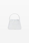 alexander wang ryan small bag in sheer rib knit white