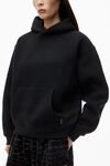 alexander wang デンスフリース フーディー black