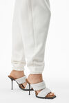 alexander wang puff paint logo sweatpant in terry white