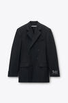 Alexander Wang black black wool mohair blazer dress