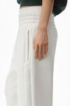 alexander wang puff paint logo sweatpant in terry white