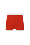 alexander wang 罗纹平纹布平角内裤 red