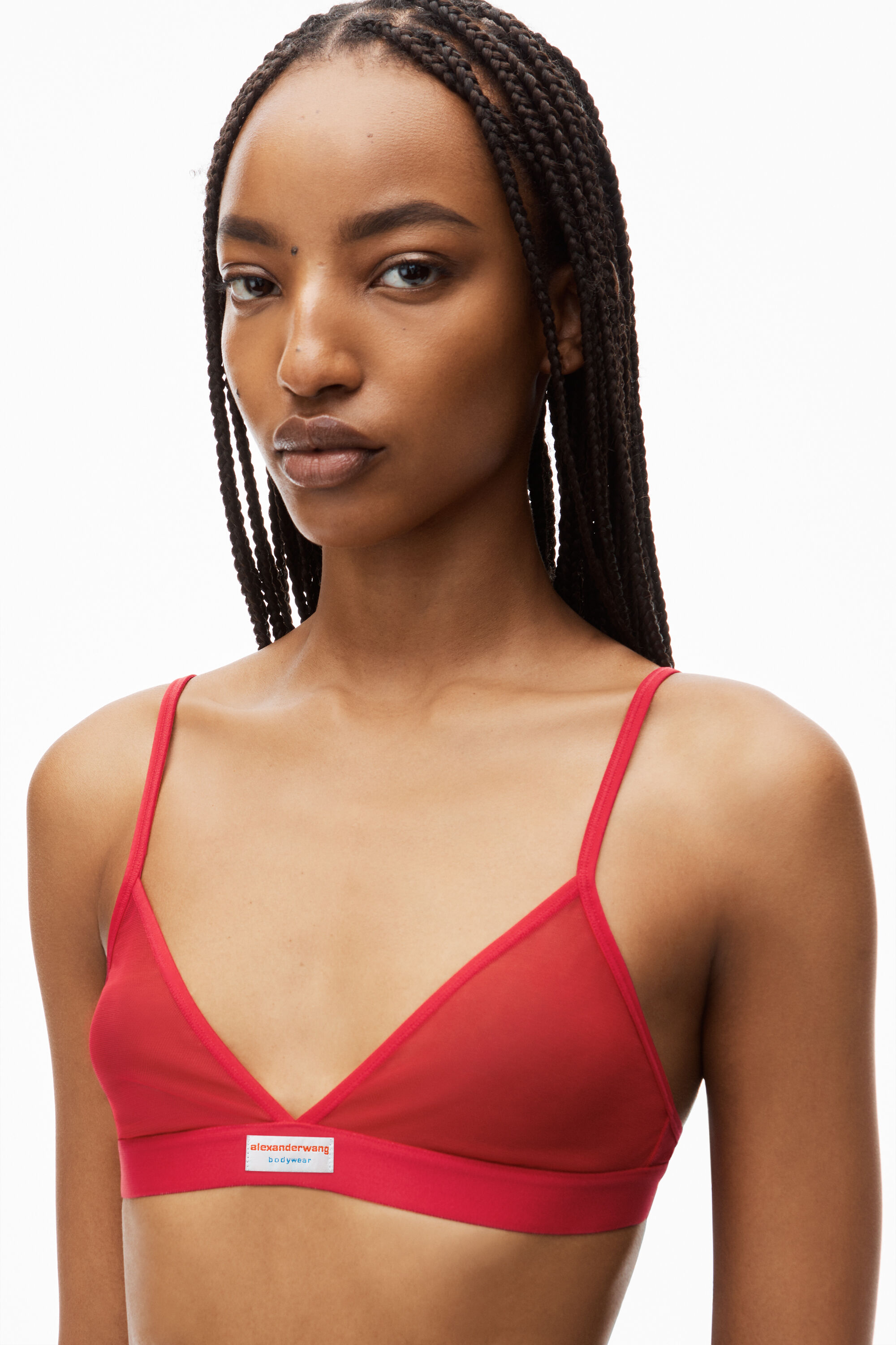 Alexander Wang Athletic Meshed Triangle Bra – Cettire