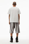 alexander wang 密织平纹针织布发泡品牌标志短袖 t 恤 light heather grey