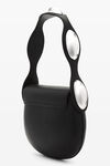 alexander wang dome small shoulder bag in smooth cow leather black