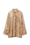 Alexander Wang tannin oversized shirt in workwewar trompe-l'oeil print