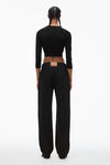 alexander wang jean avec logo ondulé ez washed black