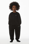 alexander wang essential毛圈布增塑溶胶印花运动裤 black