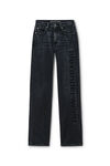 Alexander Wang grey aged grey logo cutout mid-rise jeans
