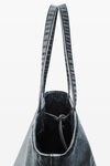 Alexander Wang light grey aged / silver punch コーティングデニム ラージトート