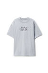 Alexander Wang light heather grey 浅灰色棉质宽松徽标 t 恤