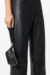 Alexander Wang black coin purse in crackle patent leather