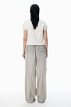 Alexander Wang vintage white white cotton shrunken logo tee