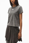 Alexander Wang washed cedar blade logo-embossed tee in cotton